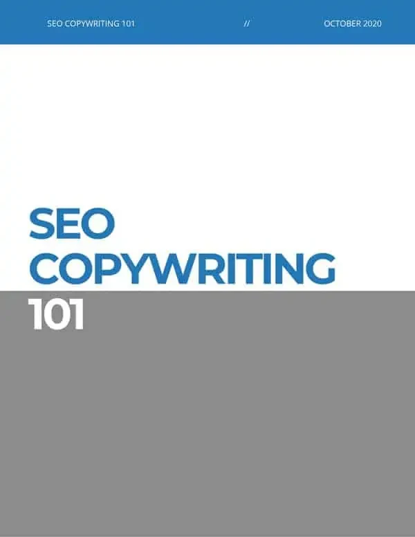 SEO Copywriting 101 ebook from Nozak Consulting