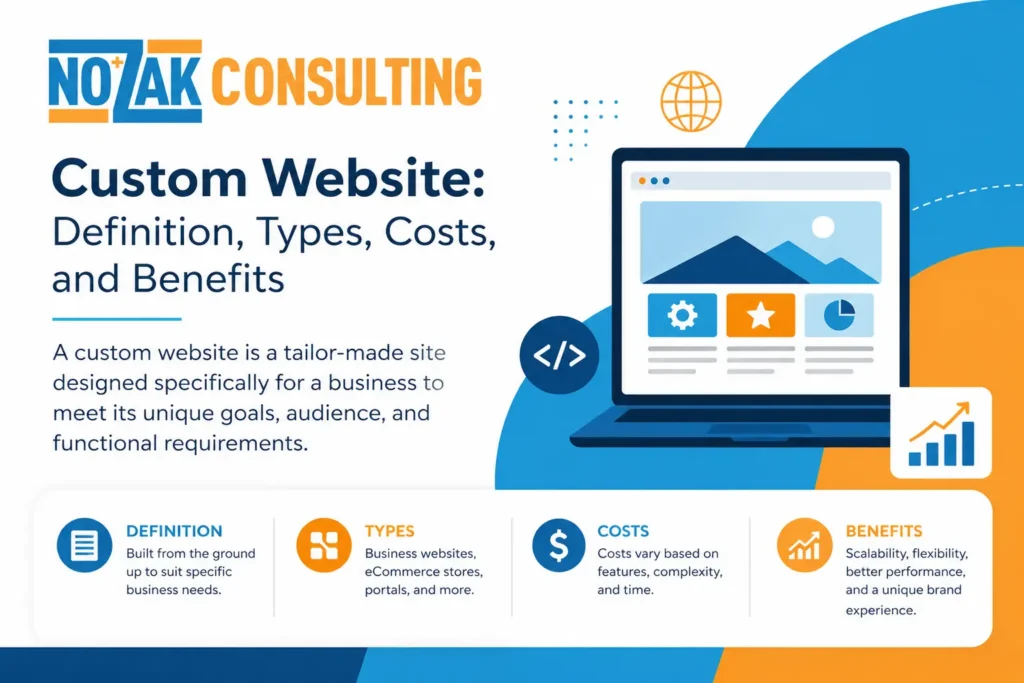 What is a custom website | Nozak Consulting