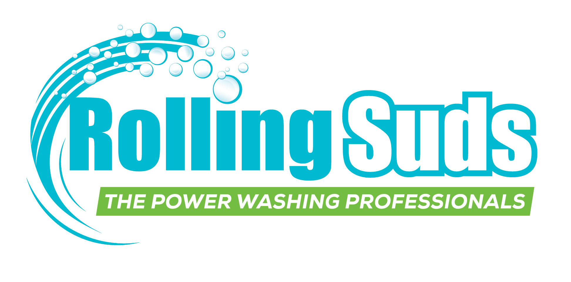 rolling suds power washing logo
