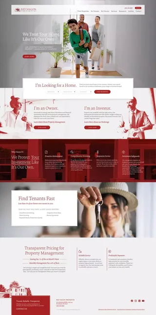 Red Wagon Properties website designed by Nozak Consulting